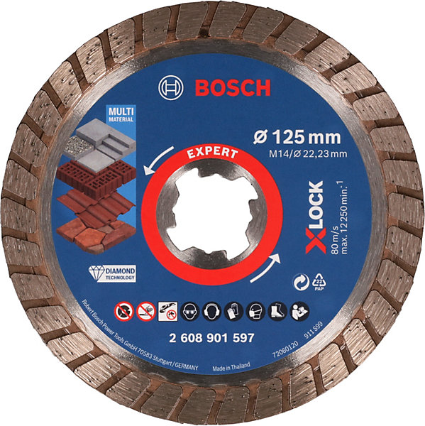 Disque diamant multi-matériaux Bosch expert Ø125mm