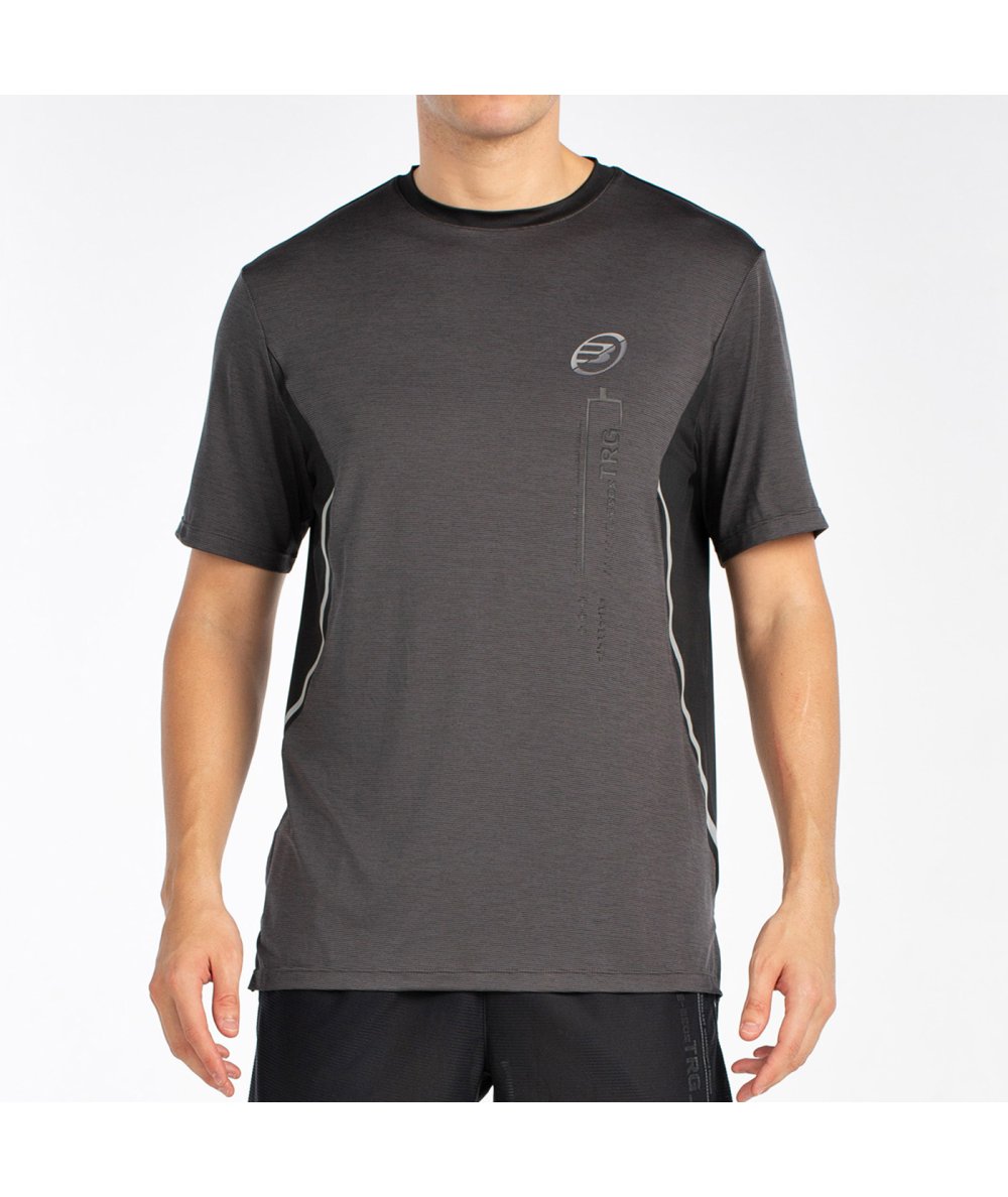 CAMISETA BULLPADEL BECERRE NEGRO TEJ.BICOLOR