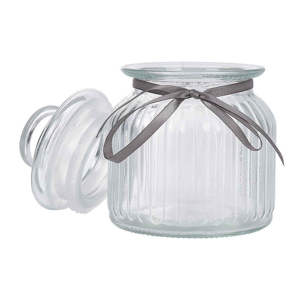 Bonbonnière en verre transparent 0,6L
