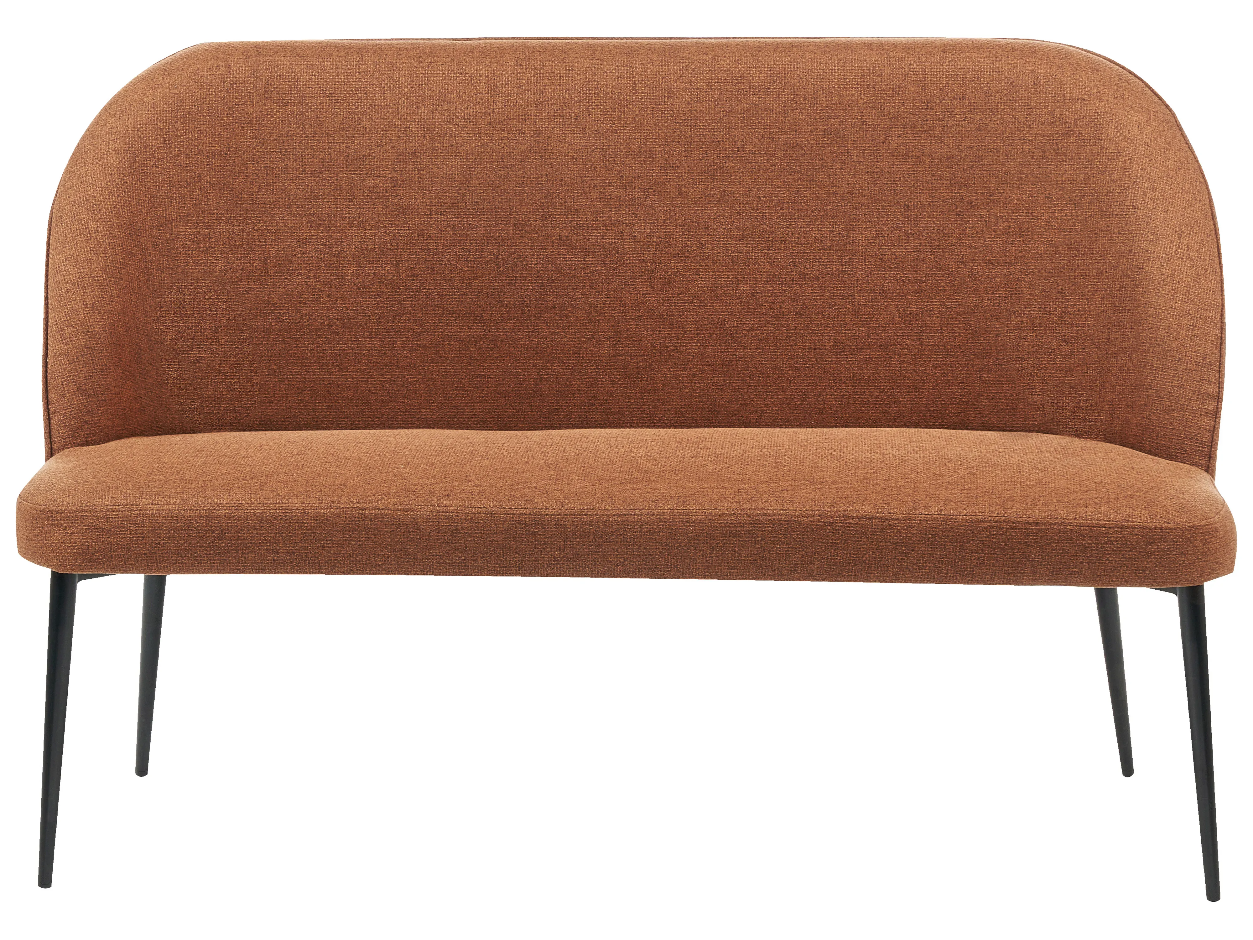 Dining Bench 2 Seater OSBY Fabric Brown