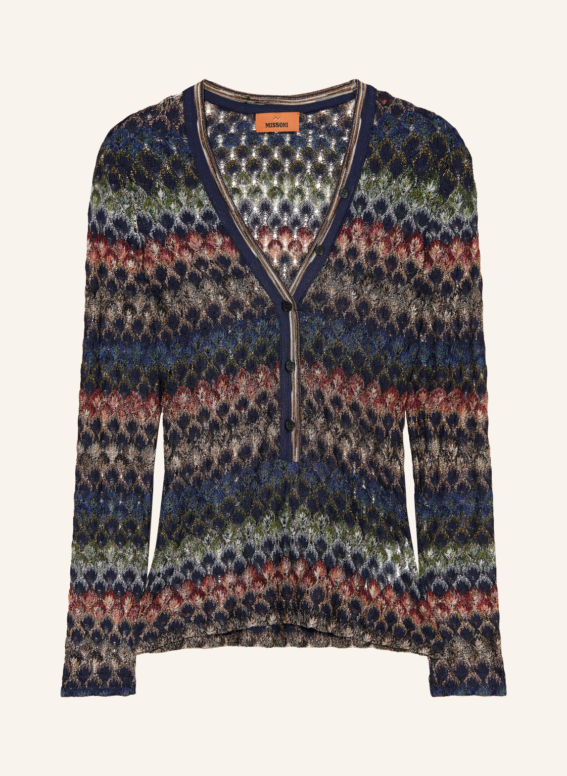 MISSONI Strickbluse mit Glitzergarn