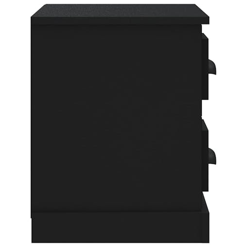 NNEVL Bedside Cabinet Black 60x35.5x45 cm