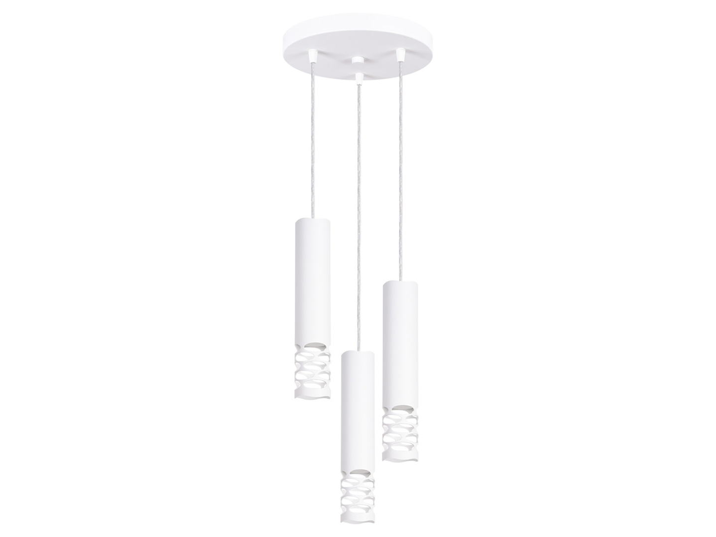 Lampa wisząca Liro 3-punktowa stalowa biała