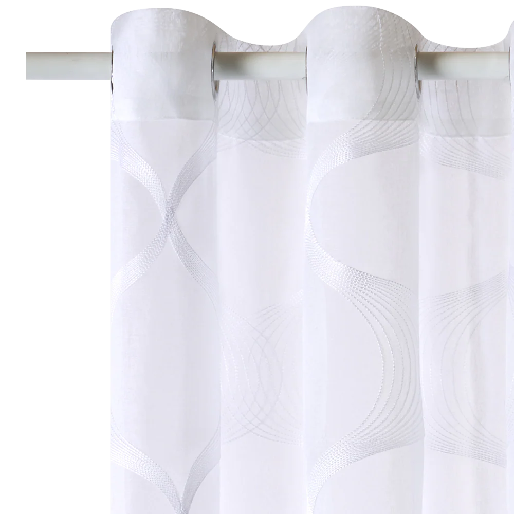 Voilage SISMO coloris blanc 140 x 260 cm