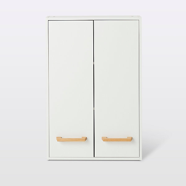 Armoire de salle de bains faible profondeur GoodHome Ladoga blanc L. 60 x H. 90 x P. 15 cm