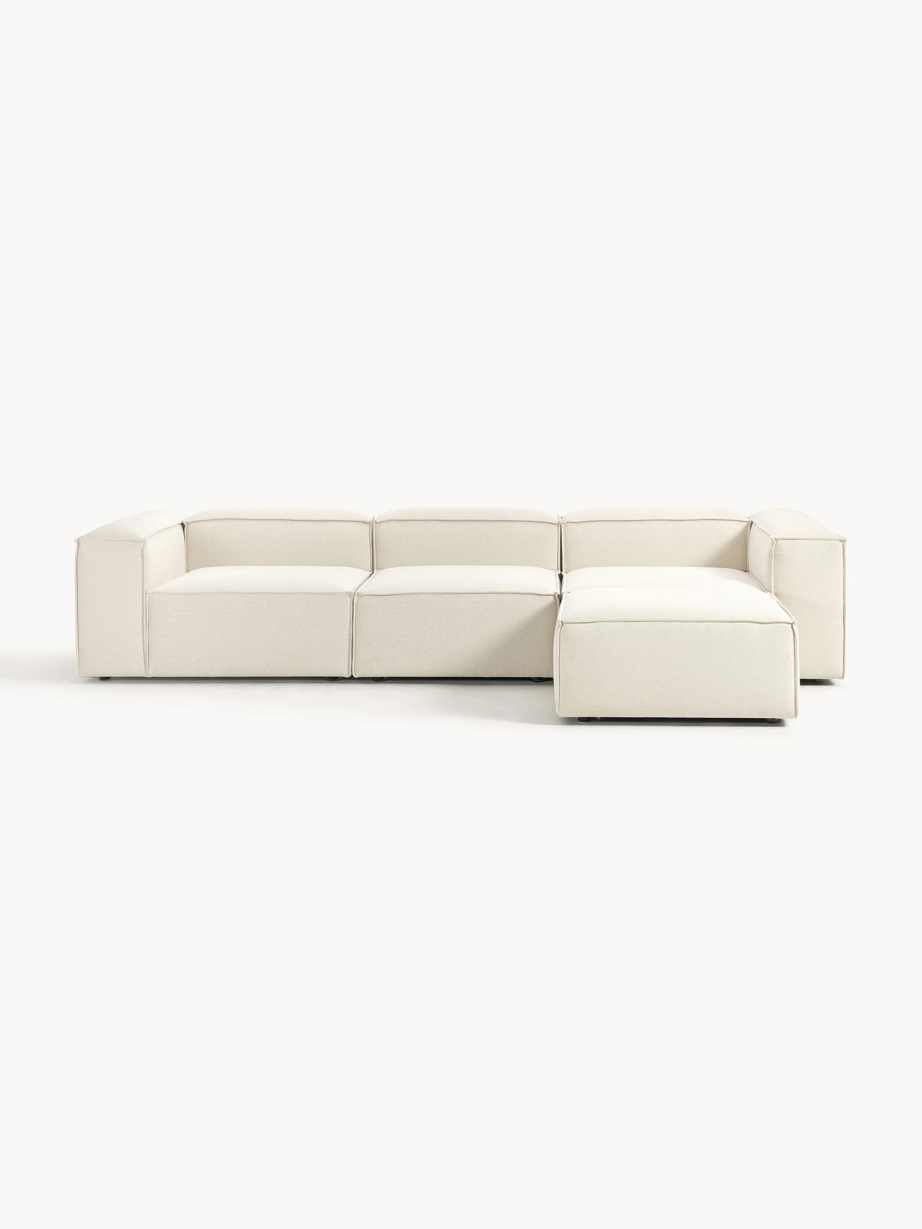 Modulares Sofa Lennon (4-Sitzer) mit Hocker (links/rechts)