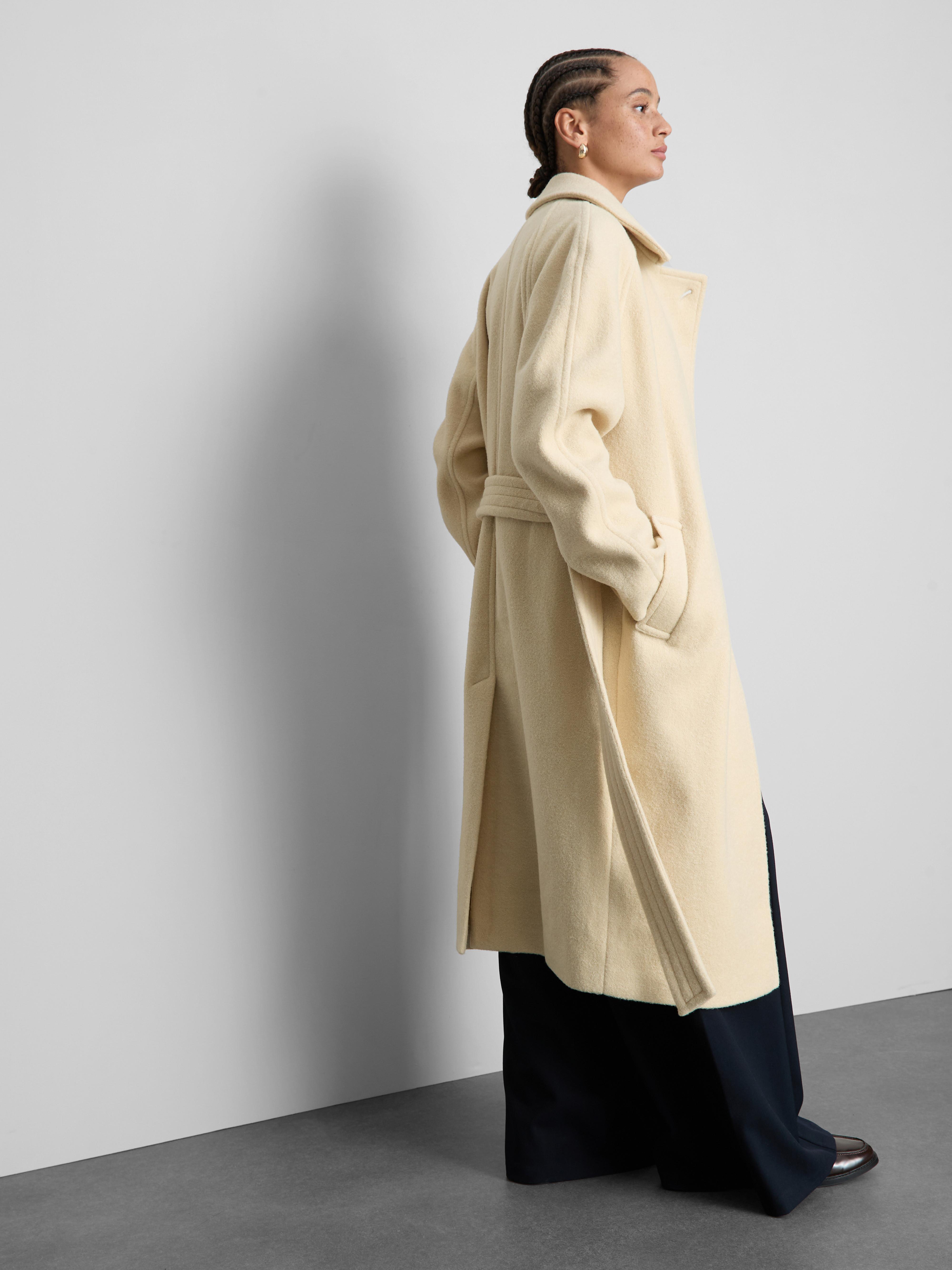 Paula Echevarría Belted Longline Coat