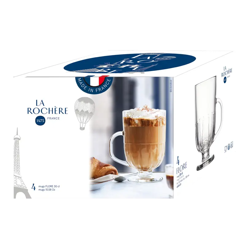 Latte Macchiato-Set 4-teilig Flore