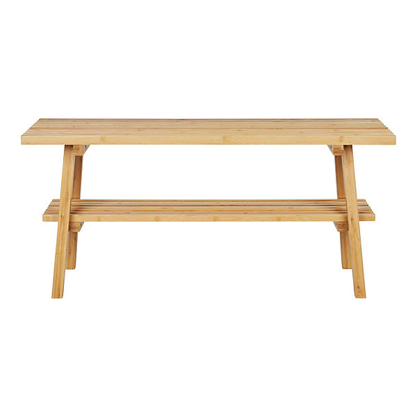Banc en Bambou Naturel 70x28x45 cm - élégance et Durabilité pour Votre Espace Exterieur