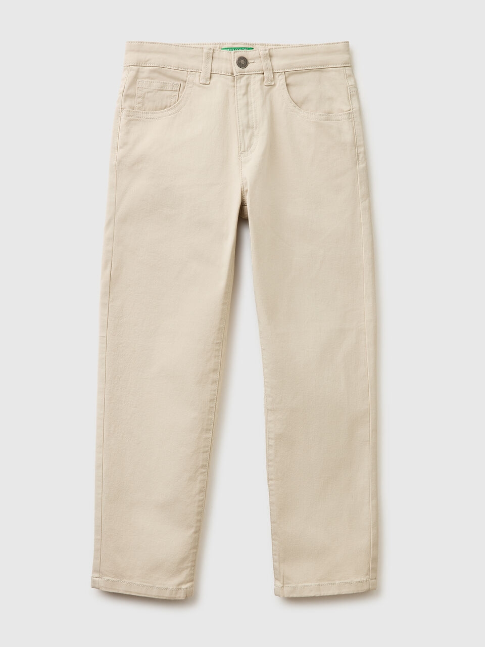 Stretch cotton trousers