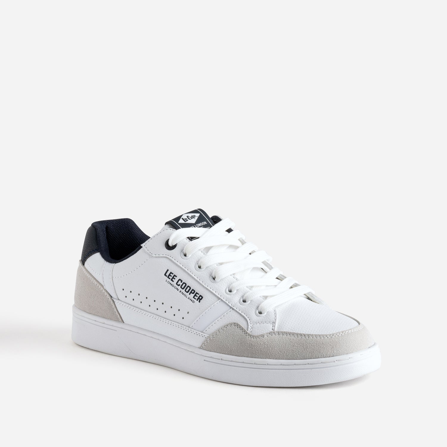 Tennis LEE COOPER blanc, gris, marine