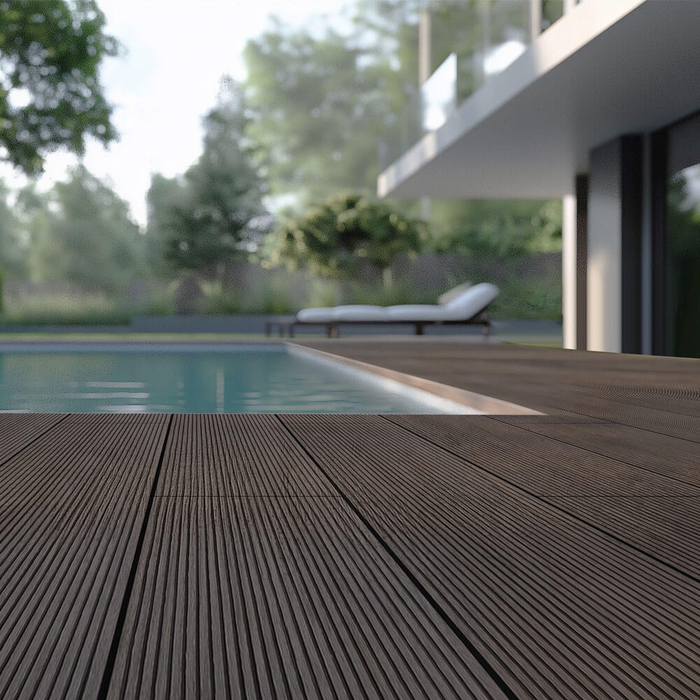 Home Deluxe - WPC terrasplanken complete set (incl. onderstructuur) SAMANA | kleur: donkerbruin, afmeting: 2 m²
