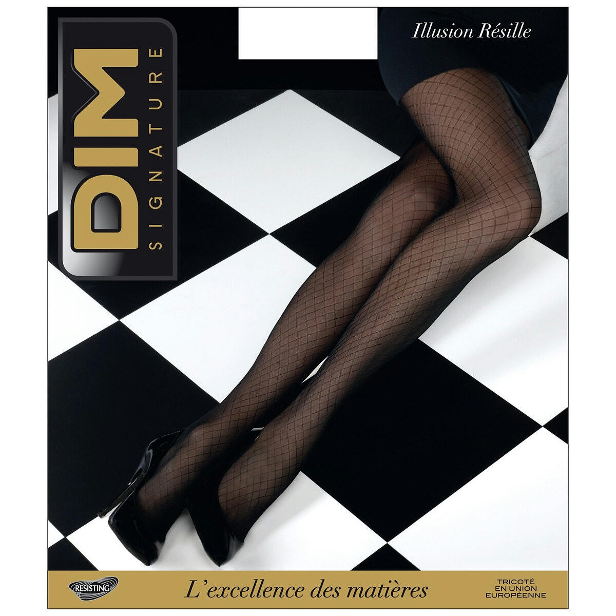 Collant Signature Illusion résille 20 deniers