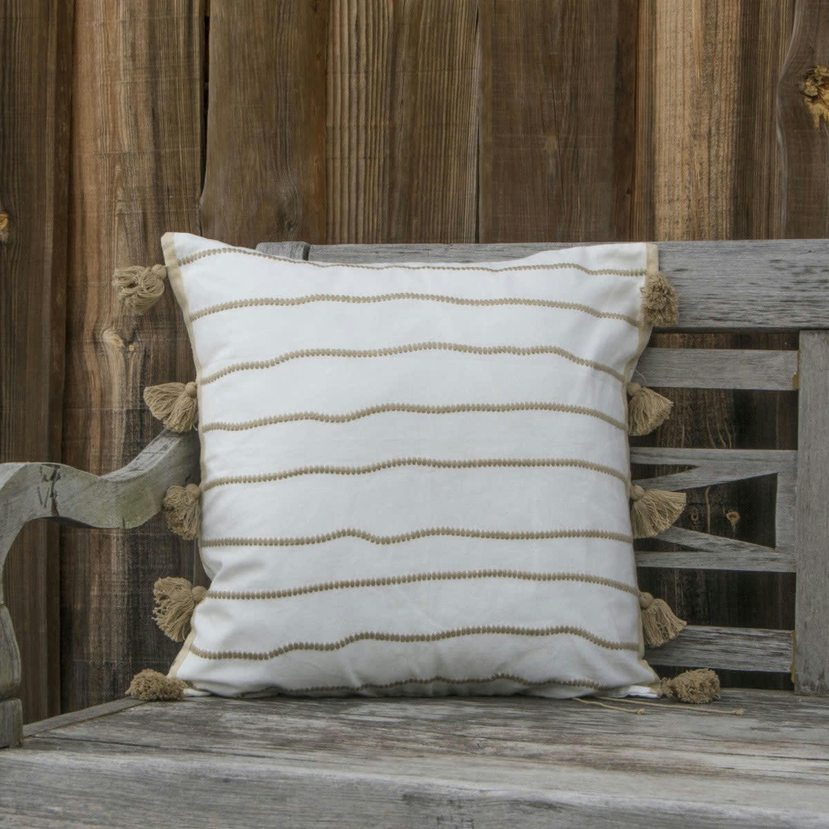 BLANKET - Housse de coussin coton  50x50 sable