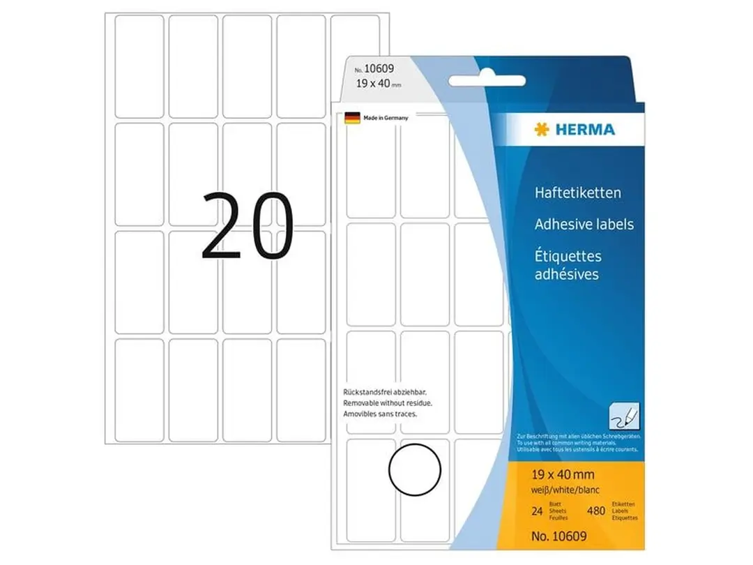 Etiketten 24er-Set Herma