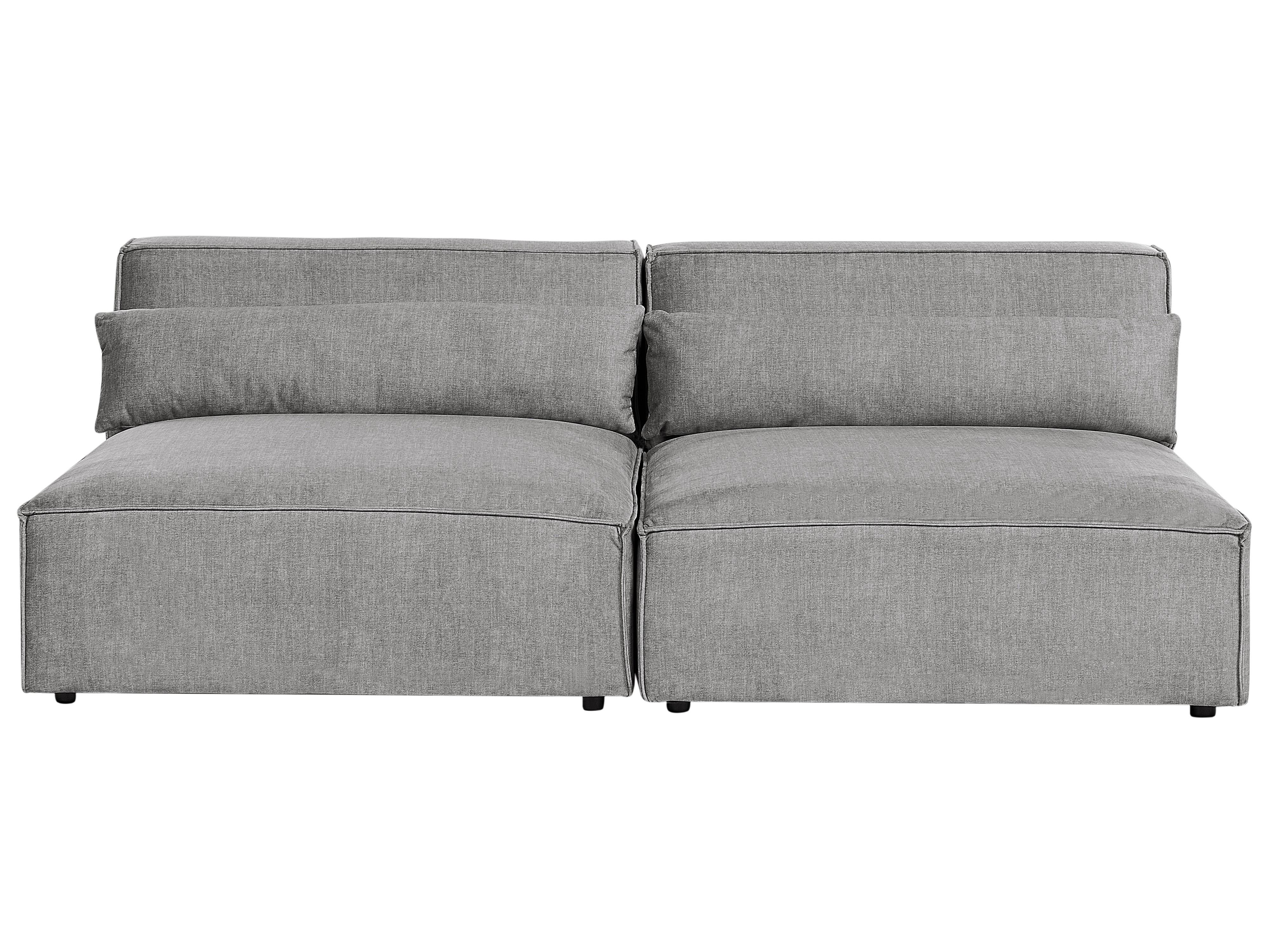 Ottoman HELLNAR Fabric Grey