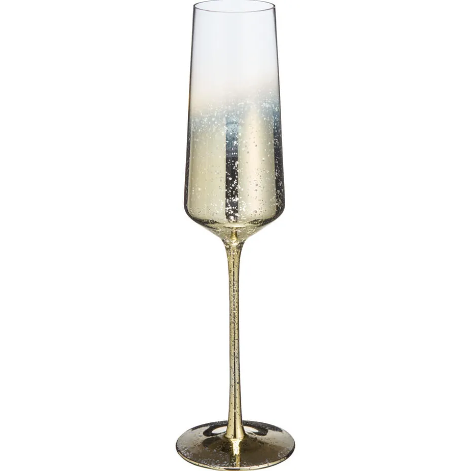 Kwantum Kerstservies | Glazen | Champagneglas Shine Goud – 270 Ml