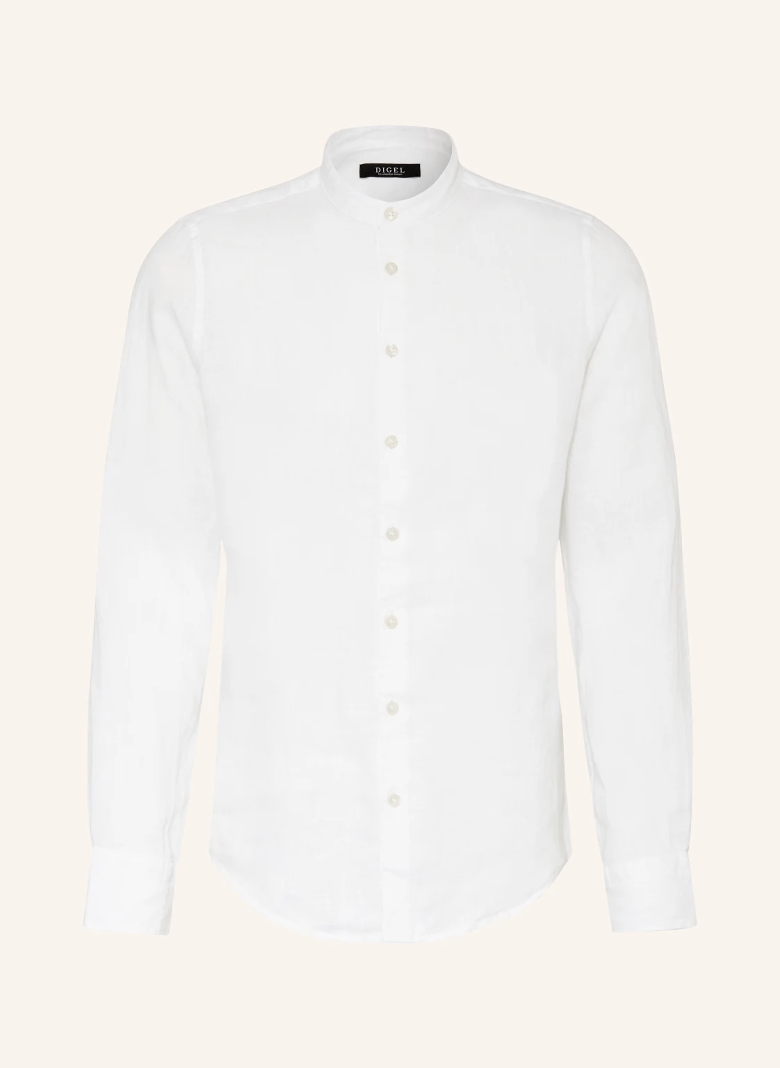 DIGEL Leinenhemd KOEN Slim Fit mit Stehkragen