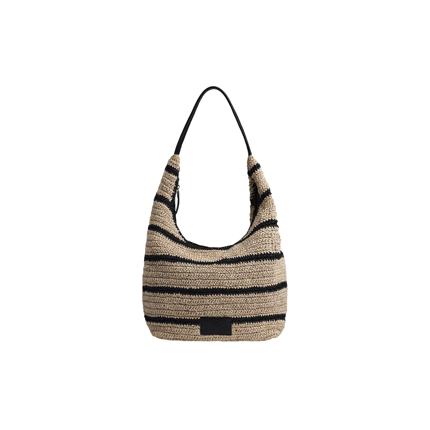 SoleaMBG Bag, Raffia, natural/black mix w/black