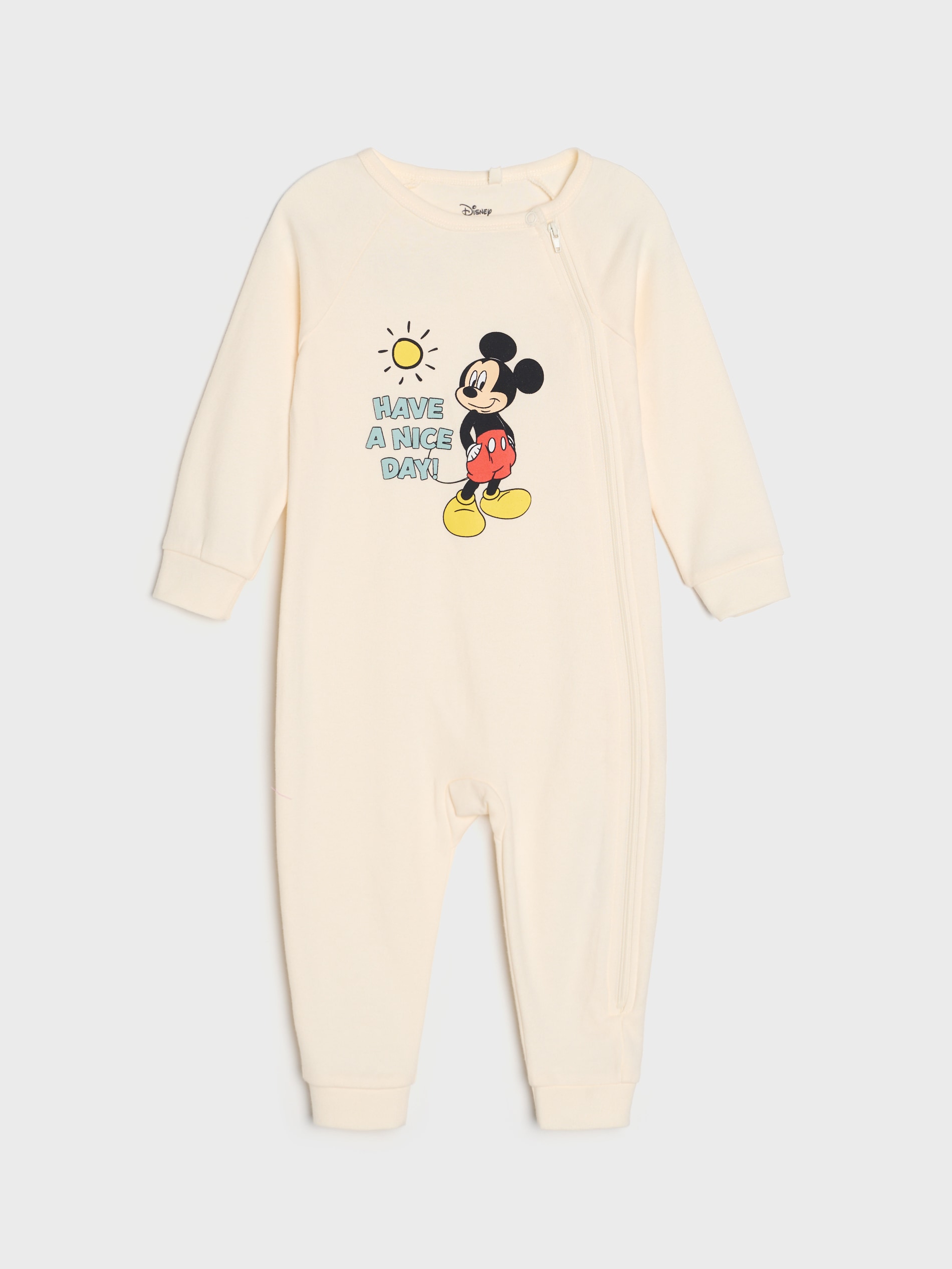 Bawełniany pajacyk z nadrukiem Mickey Mouse