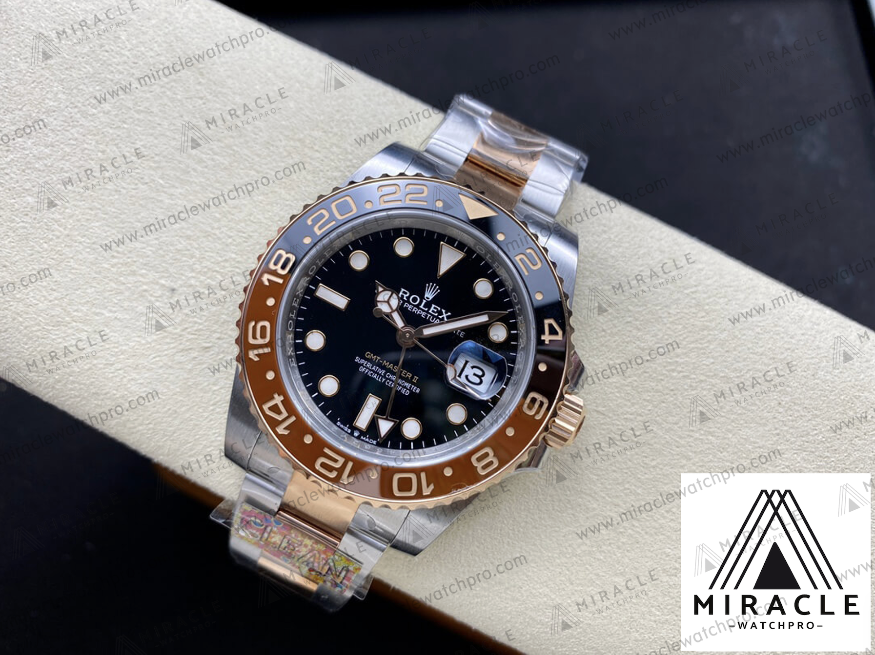 ROLEX-GMT MASTER II-ref.M126711CHNR-0002- Elite Clone-40mm-Replica Watch