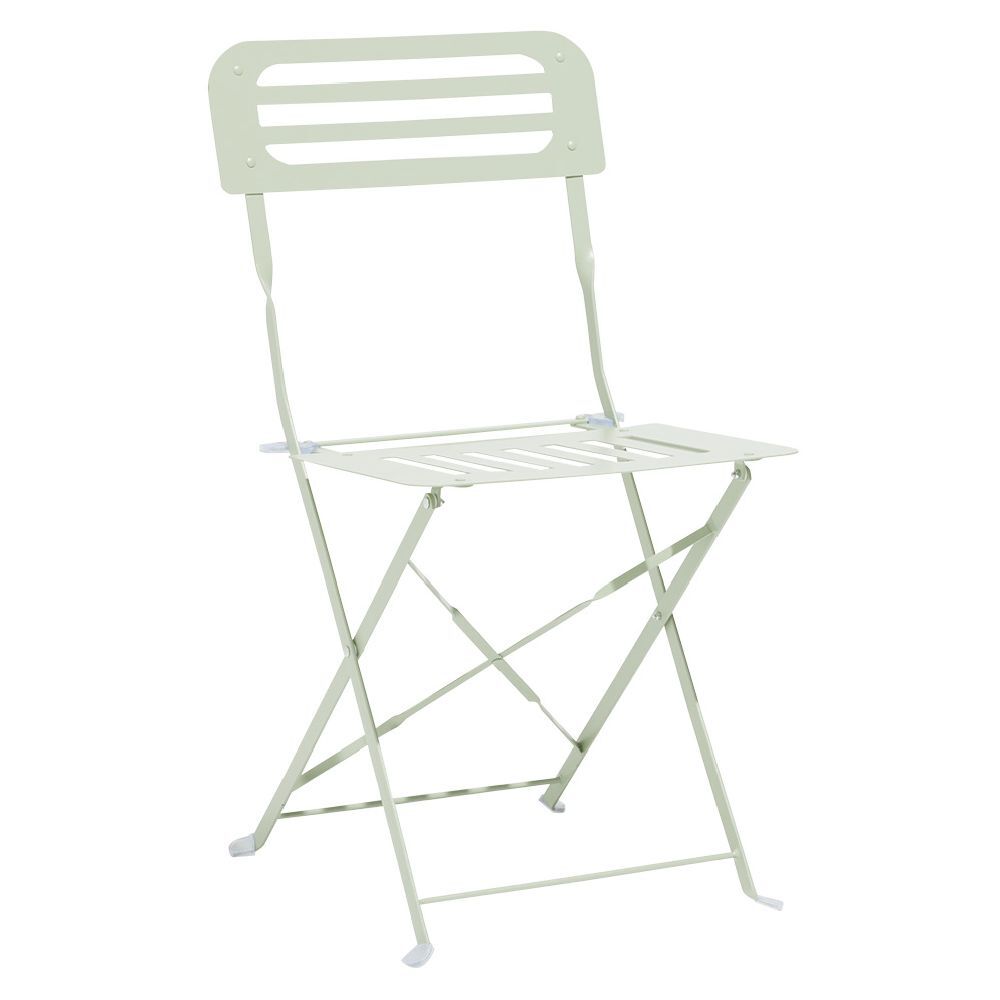 Chaise de jardin Rio pliante métal vert 41x45xH82cm