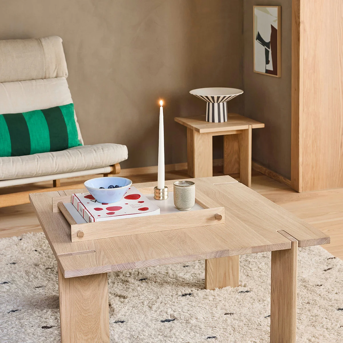 OYOY - Square Couchtisch large, 80 x 80 cm, Eiche natur