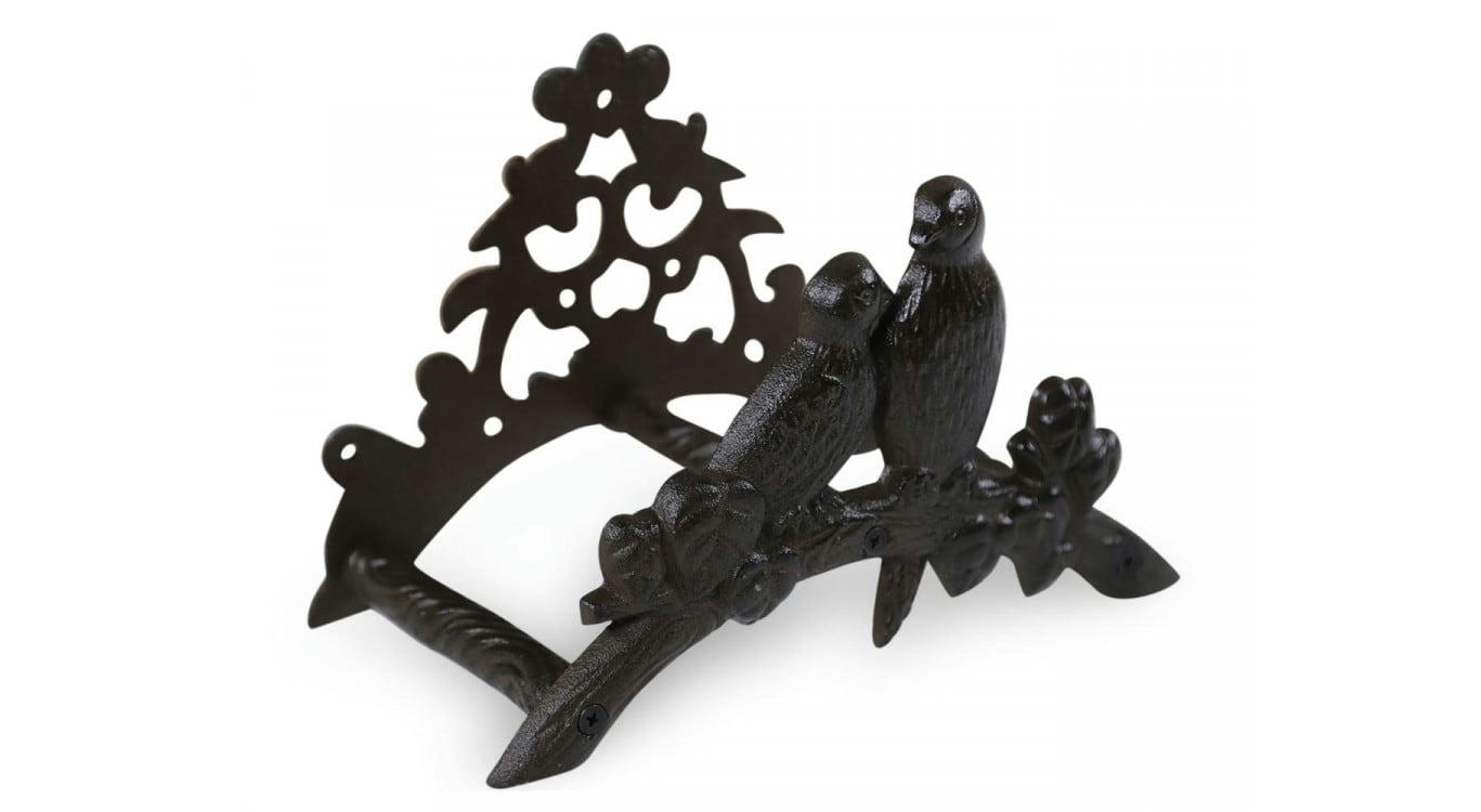 - Support Tuyau Arrosage Fonte Marron 23x14.5x16.5cm