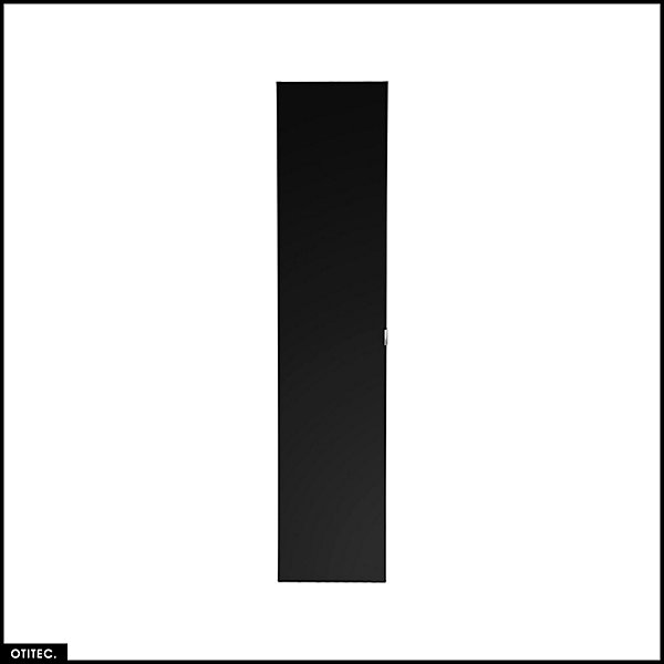 Colonne de salle de bain - 35 x 160 cm - 1 porte - 2 tiroirs - BOLD BLACK