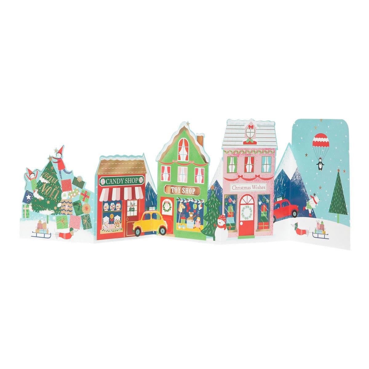 - Carte De Vœux Accordéon - Cadeaux De Noël