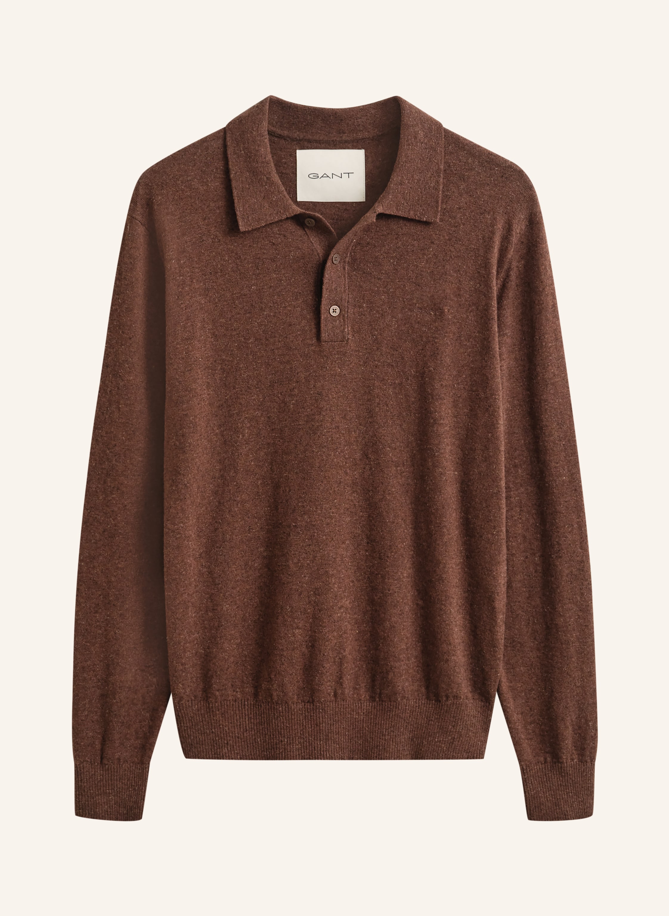 GANT Strick-Poloshirt mit Leinen