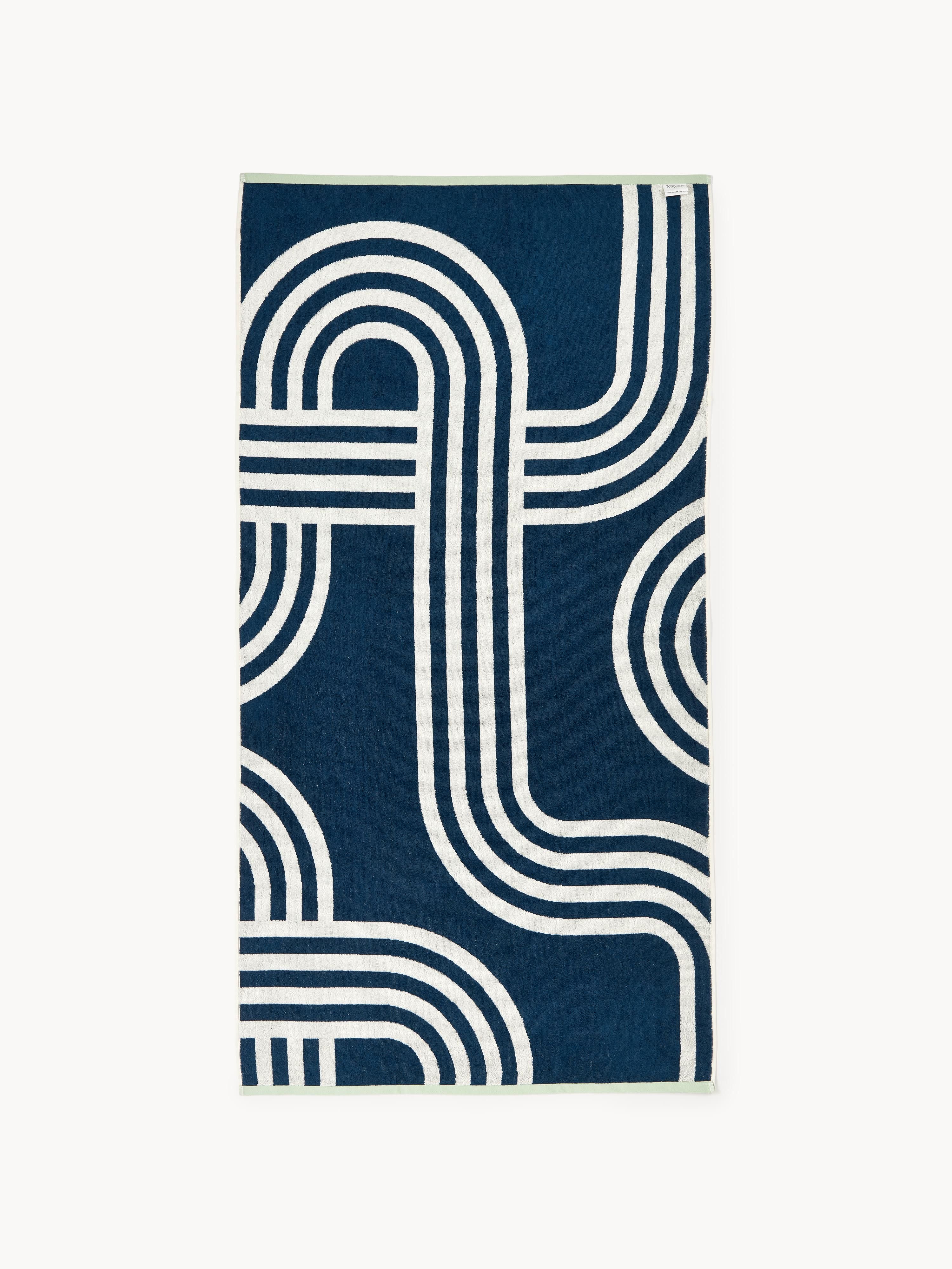Strandtuch Shiloh mit geometrischem Muster