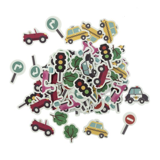 Transportation Foam Stickers 42g