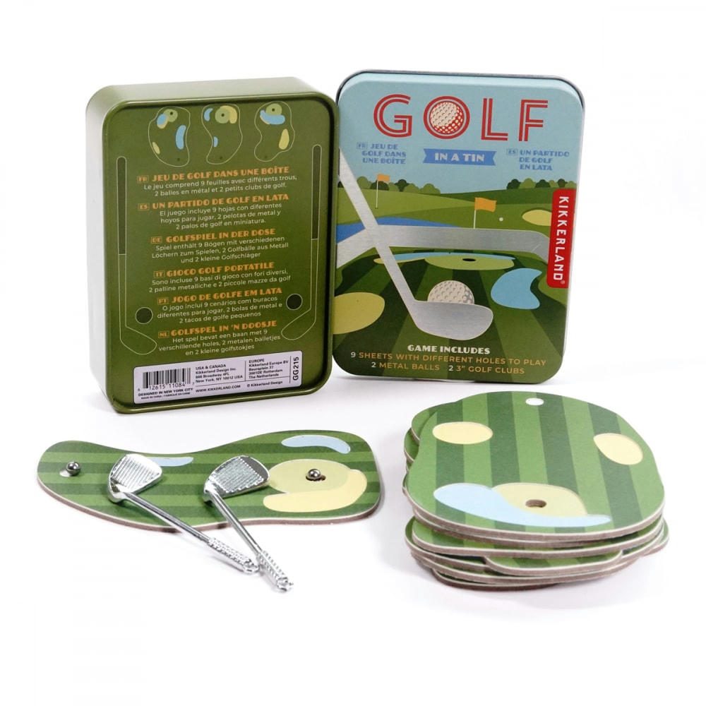 - Mini jeu de golf métal multicolore