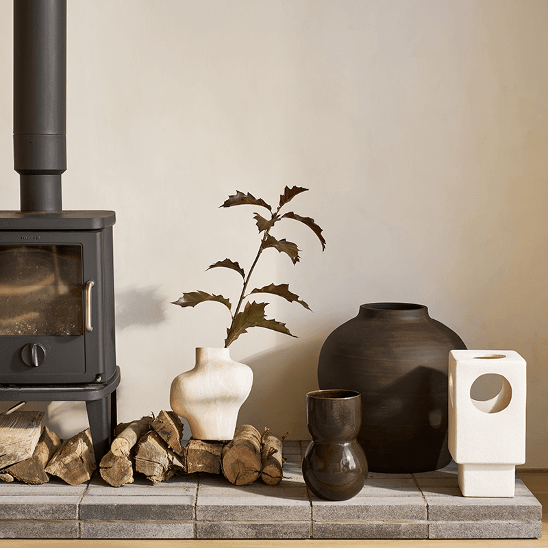 Urban Nature Culture vaas Noan downtown brown - 17.5x28xcm