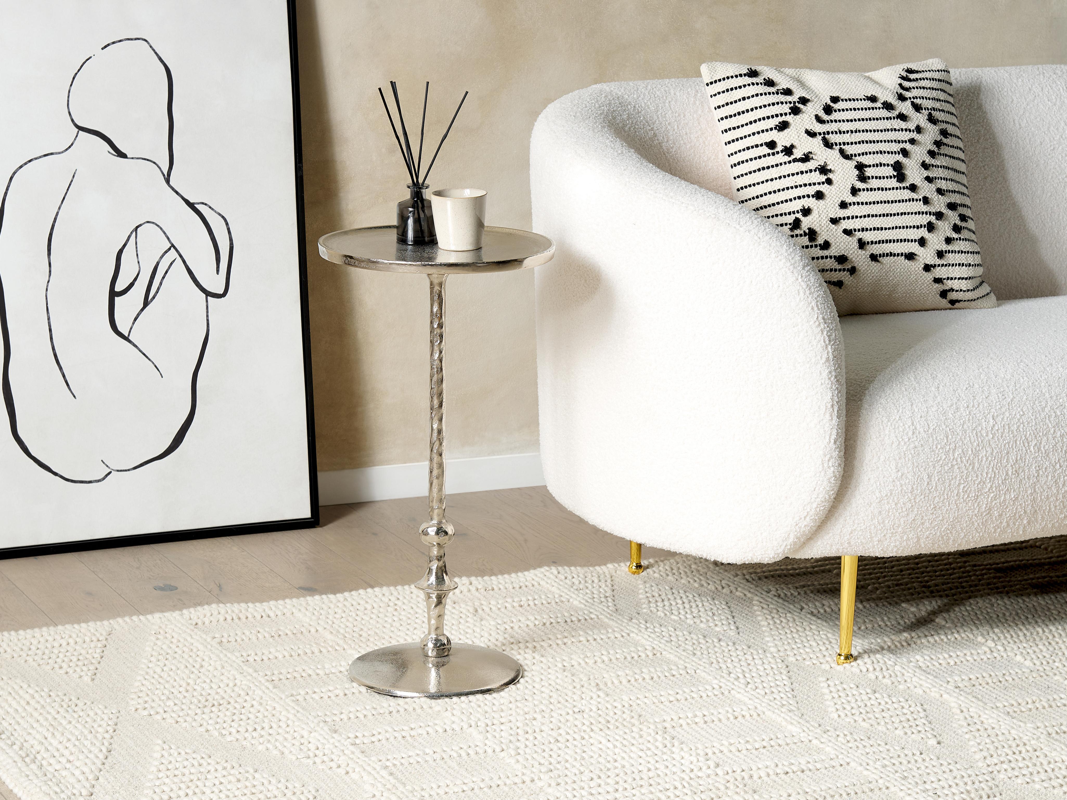 Side Table MEDA Metal Silver