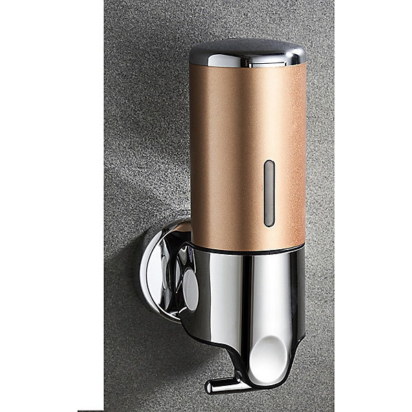 Gold 500ml, distributeur de savon mural, distributeur de savon manuel suspendu pour cuisine, hôtel, shampoing, après-shampoin