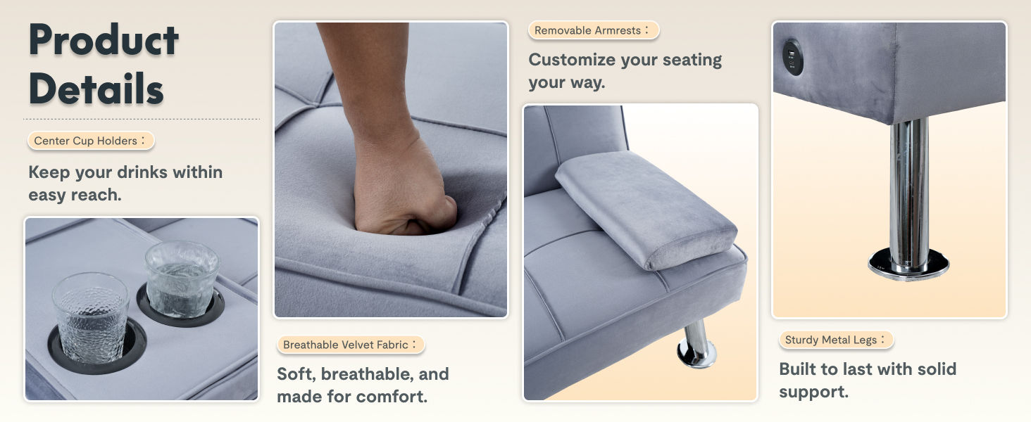 XCT3 futon sofa