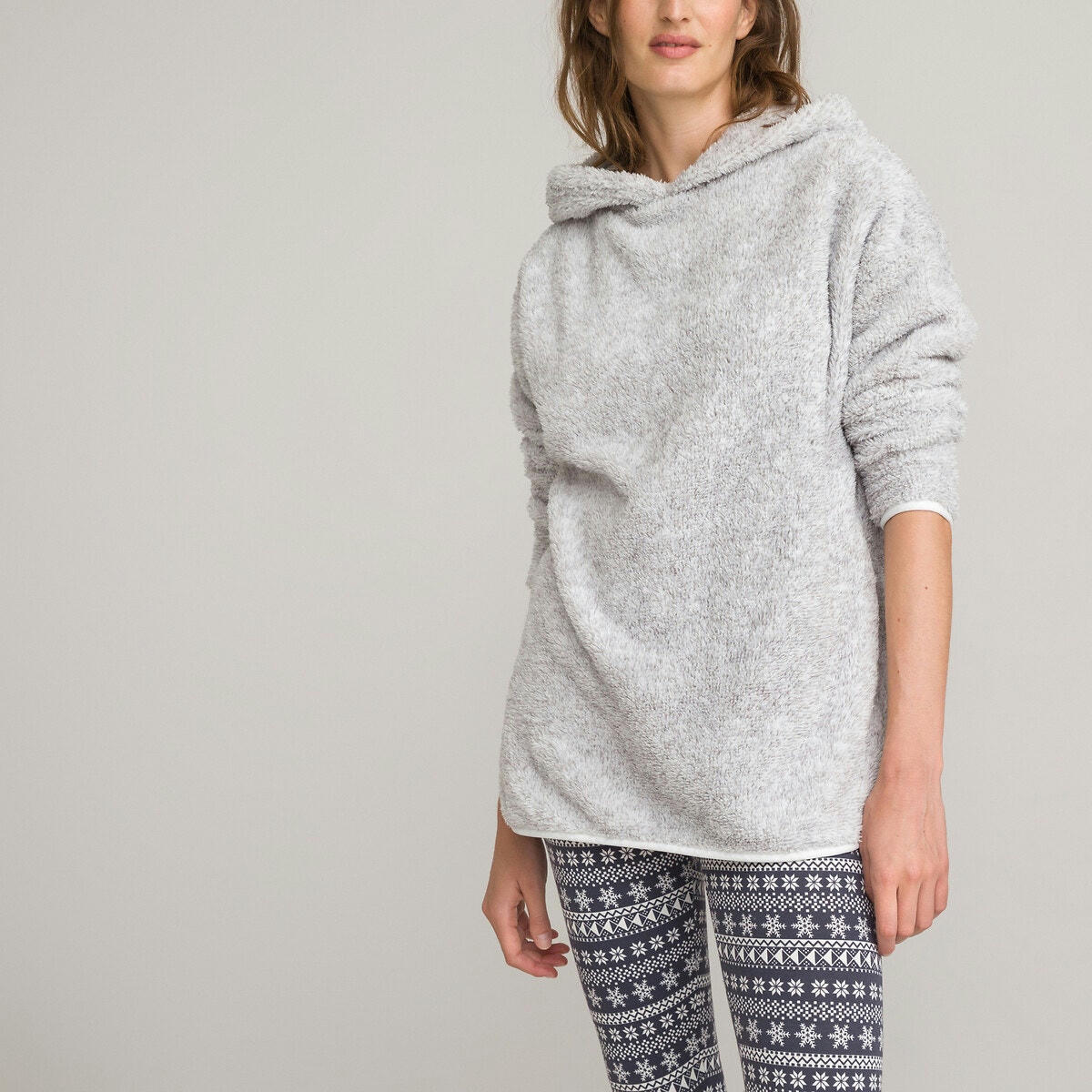 Pyjama, avec sweat en maille polaire