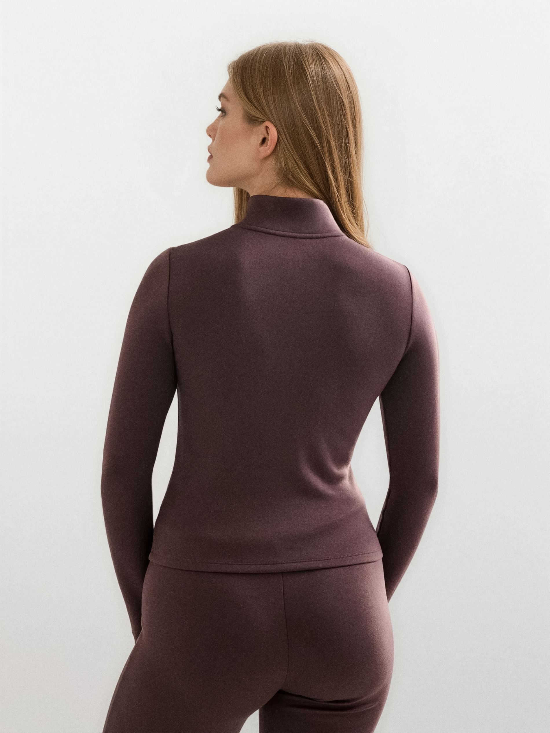 Bluza half-zip soft touch z domieszką wiskozy Gym Hard