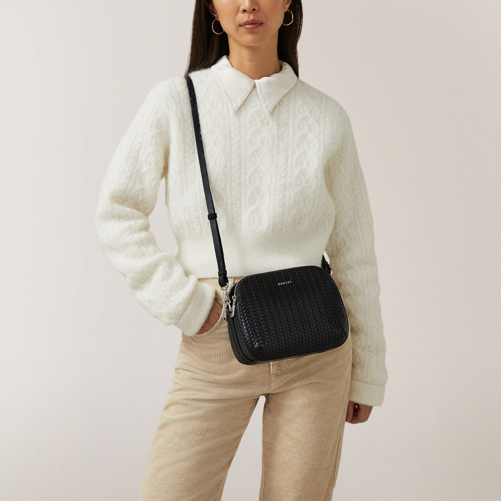 Dukes Place - Weave - Medium Ziptop Crossbody