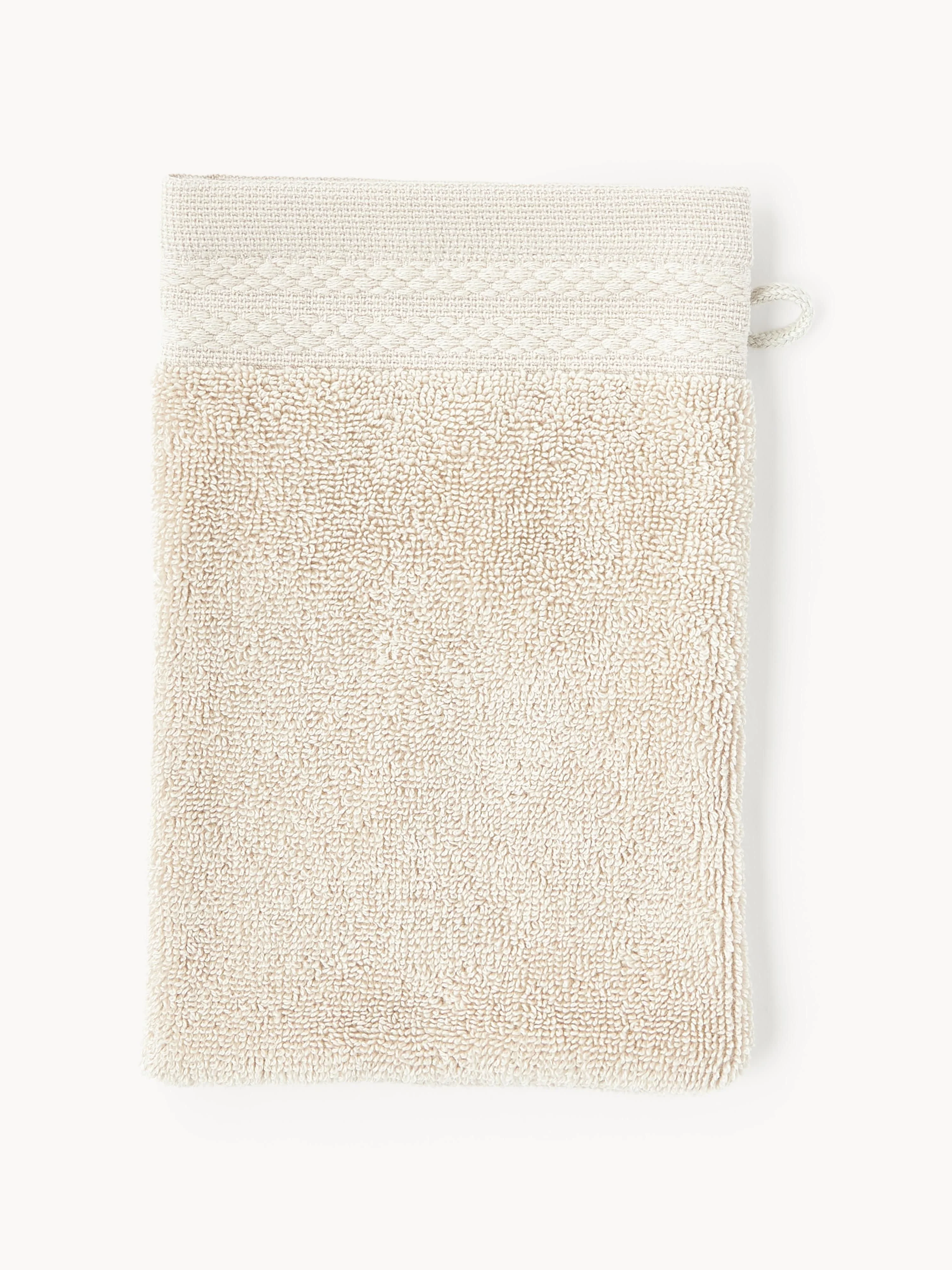 Waschhandschuhe Premium aus Bio-Baumwolle, 2er-Set