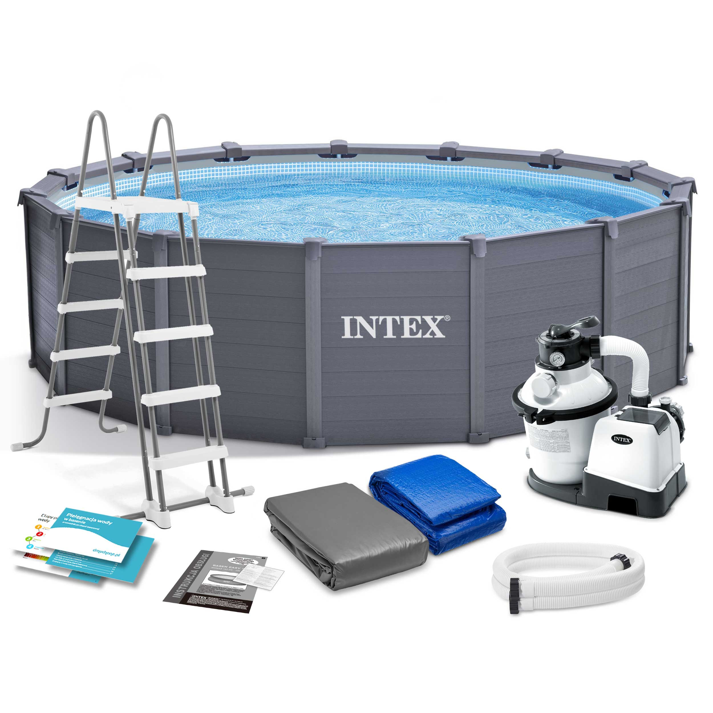 Basen ogrodowy panelowy Intex 478x124 26384 11w1