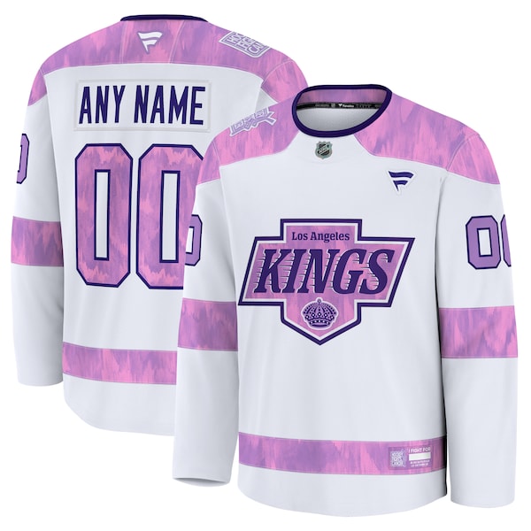 Los Angeles Kings  2024 Hockey Fights Cancer Custom Practice Jersey - White
