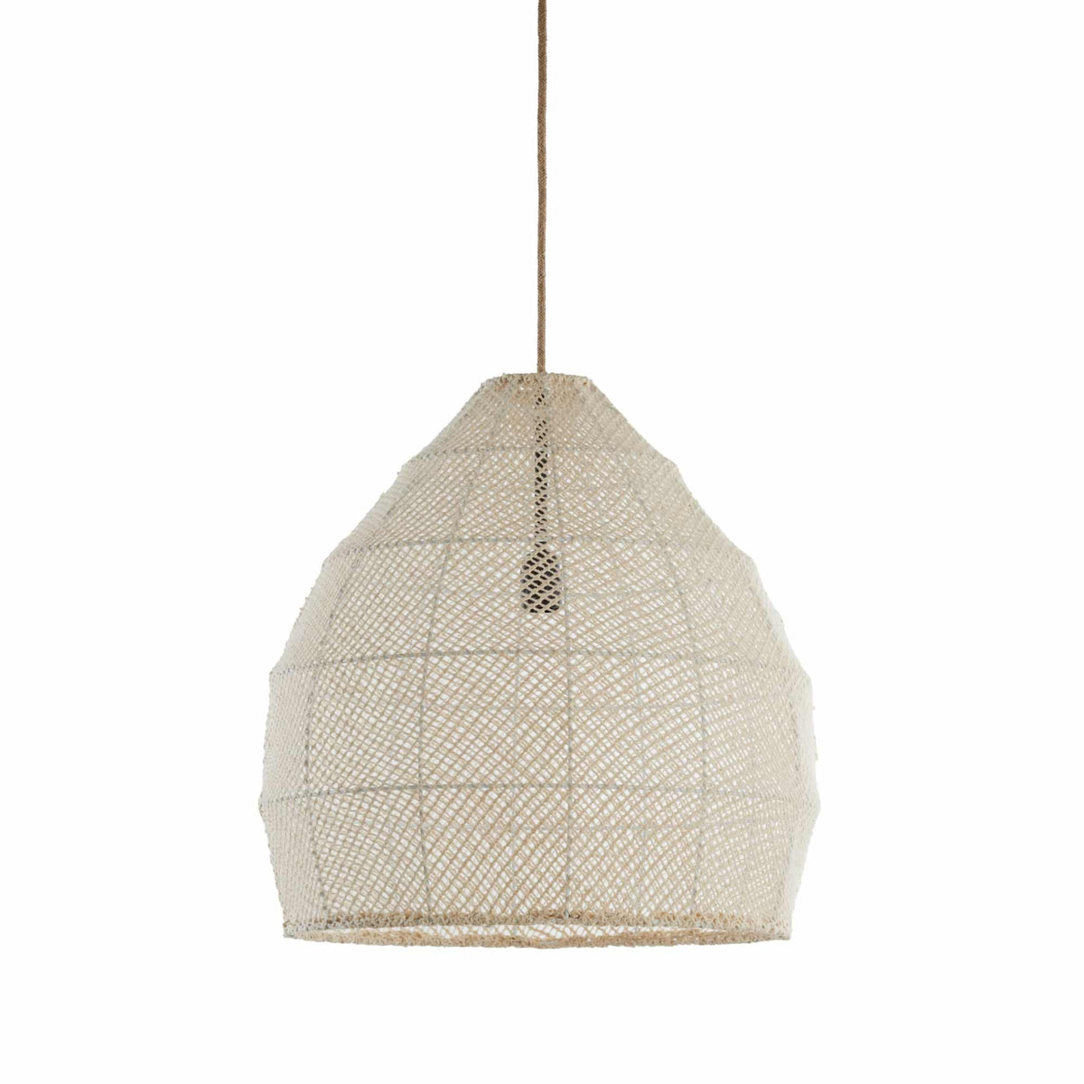 Light & Living hanglamp Makassar - wit - Ø50cm