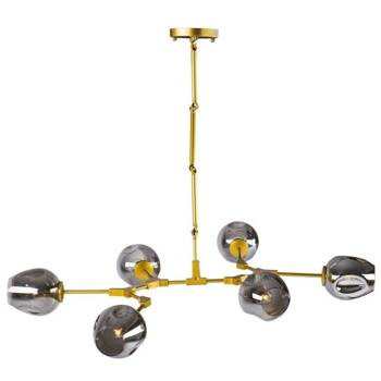 LAMPA WISZĄCA złoto-szara 130cm MODERN ORCHID-6