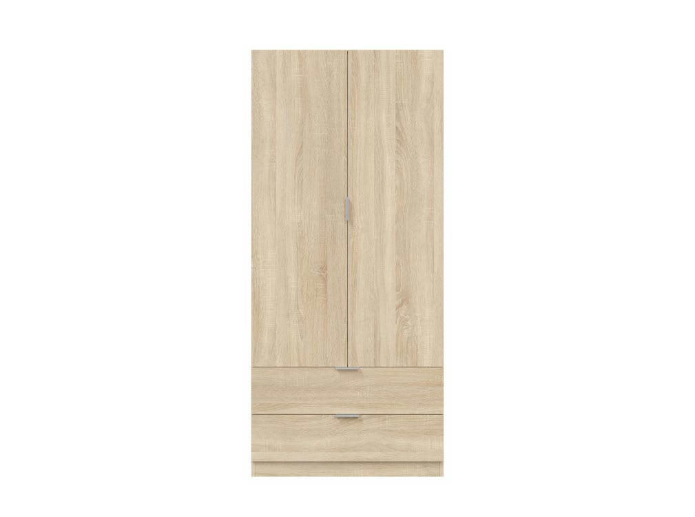 FANNY - Armoire penderie bois clair L81 x H180cm