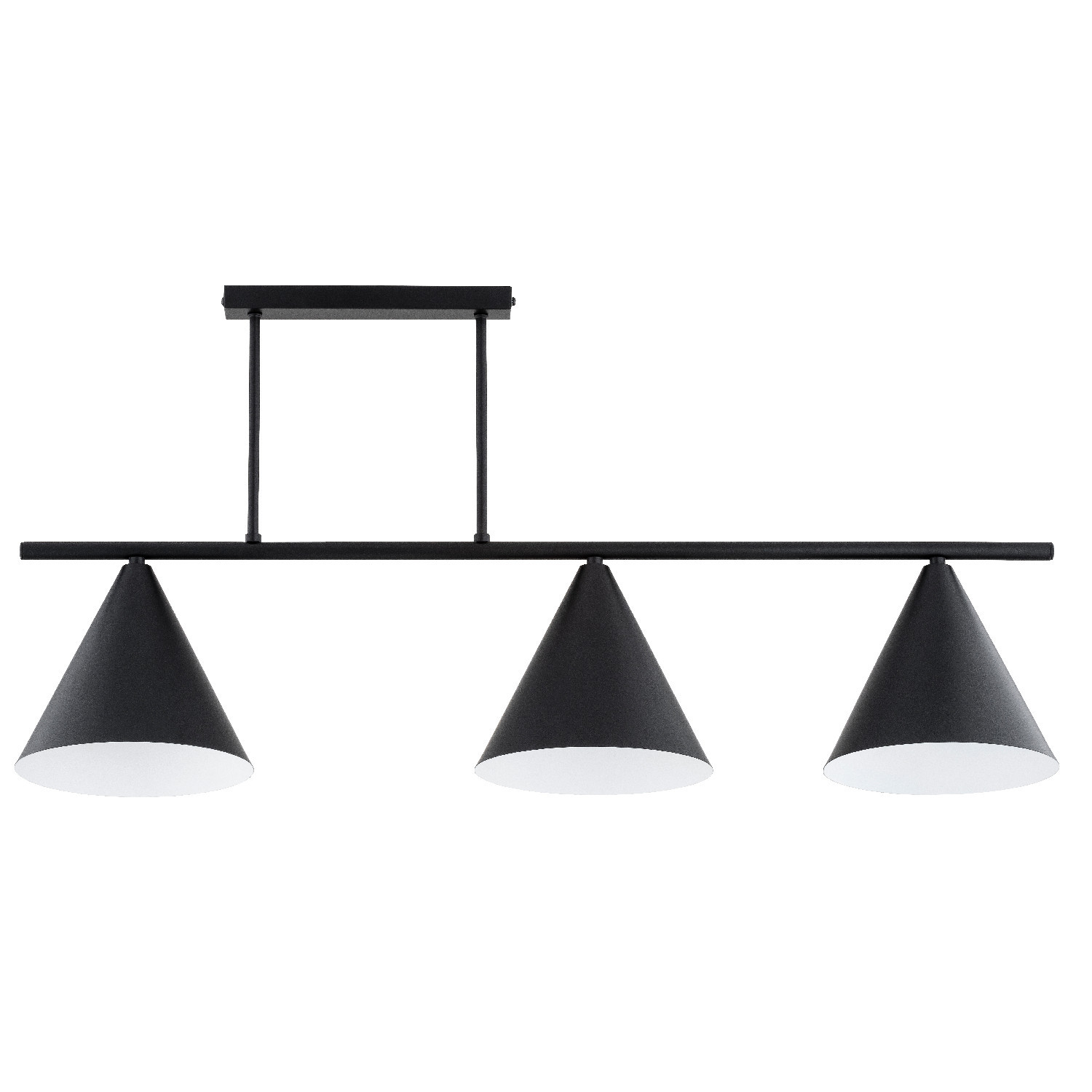 Lampa wisząca czarno-biała TORUS 3xE27x15W wym: 40x90x20,5 cm Alfa