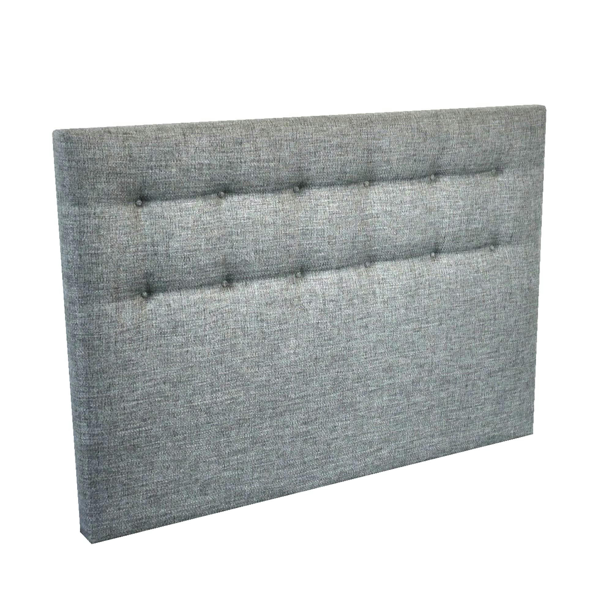 - Tete de lit capitonnée - Gris souris, - 140 x 115 cm