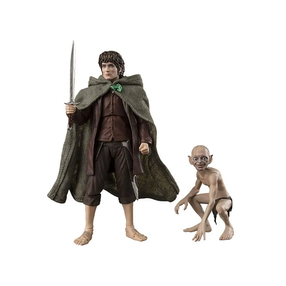 Tamashii Nations Lord Of The Rings S.HFiguarts Action Figures Frodo Baggins & Gollum Action Figure